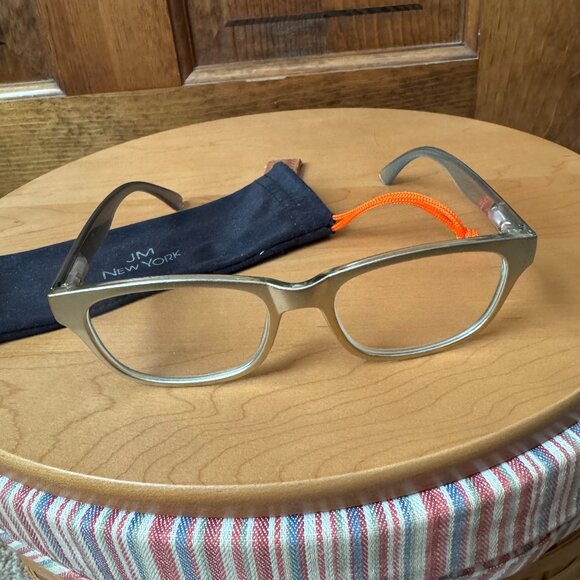 Joy Mangano #3 Gold/Crimson/Silver Framed +1.50 Reading Glasses - Picture 1 of 6